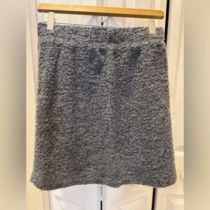 Moda International Gray Bouclé Wool Blend Skirt | Size M